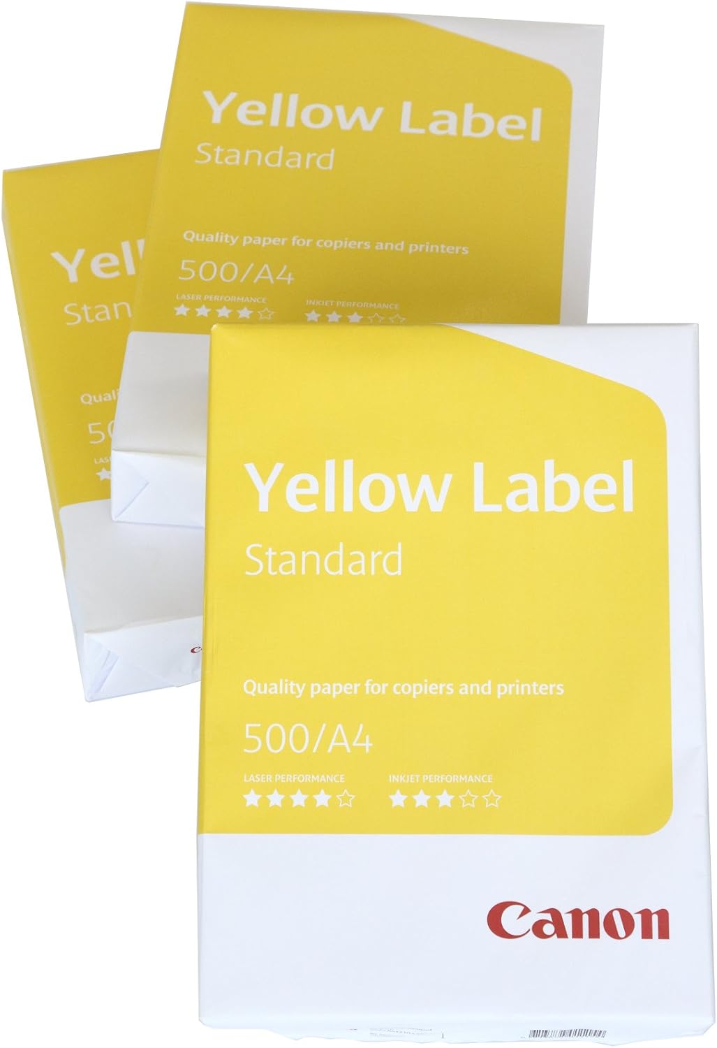 Canon Yellow Label Multi-Purpose Paper EU Environmental Seal 3X 500 Sheets A4 80 g/m² All Printers White CIE 150 Advanced Protective Box
