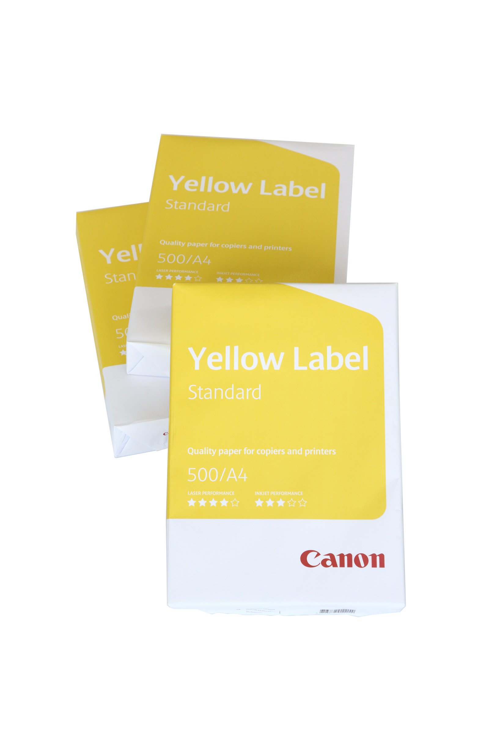 Canon Yellow Label Multi-Purpose Paper EU Environmental Seal 3X 500 Sheets A4 80 g/m² All Printers White CIE 150 Advanced Protective Box