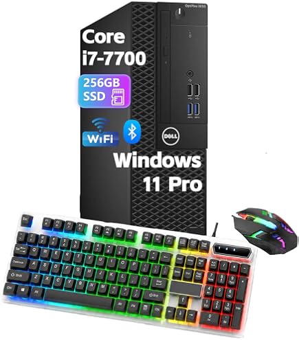 Dell Optiplex 5050 SFF PC, Core i7-6700, 8GB RAM 256GB SSD(Renewed