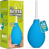 The Bottom's Digest Better Bottoming Anal Douche Bulb, Blue, 3 oz | Medical Sarolit - Latex and BPA Free - Round tip for comfort - Compact Travel Size - Quick Rinse Care - Nonporous Material