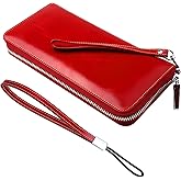 Lavemi Small Compact Women Wallet RFID Blocking Genuine Leather Bifold Purse with ID Windows