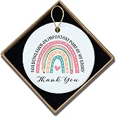 Teacher Appreciation Gifts Thank You for Being Such an Important Part of My Story Ornament Keepsake Sign Round Plaque Gifts for Teacher Mentor Leader