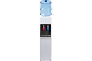 Avalon Top Loading Water Cooler Dispenser - Hot & Cold Water, Child Safety Lock, Innovative Slim Design, Holds 3 or 5 Gallon Bottles - UL Listed