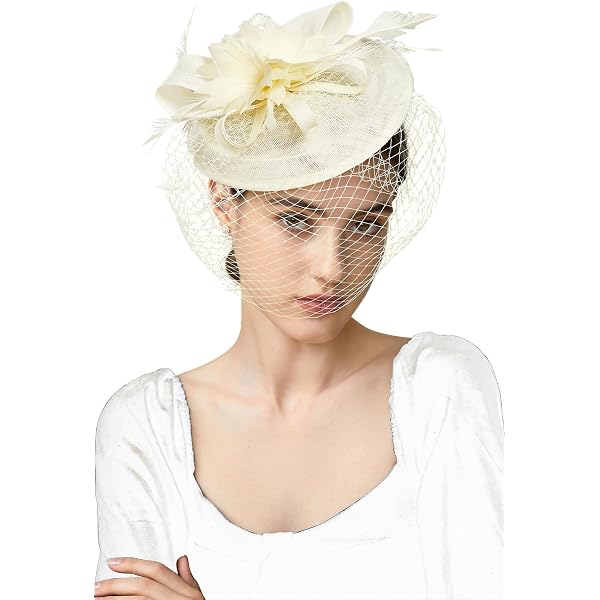 Fascinators for Women Feather Tea Parties Hats Pin Brooch  display picture 1