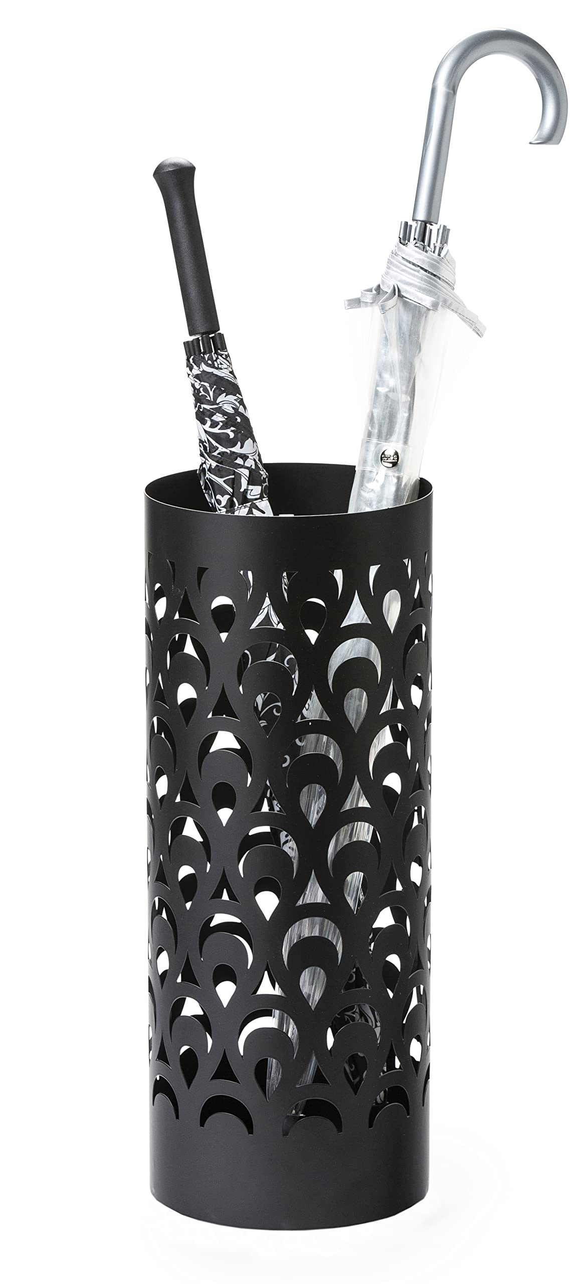 Mango Steam Tall Umbrella Holder, 55 x 22 x 22 cm (Peacock, Black)