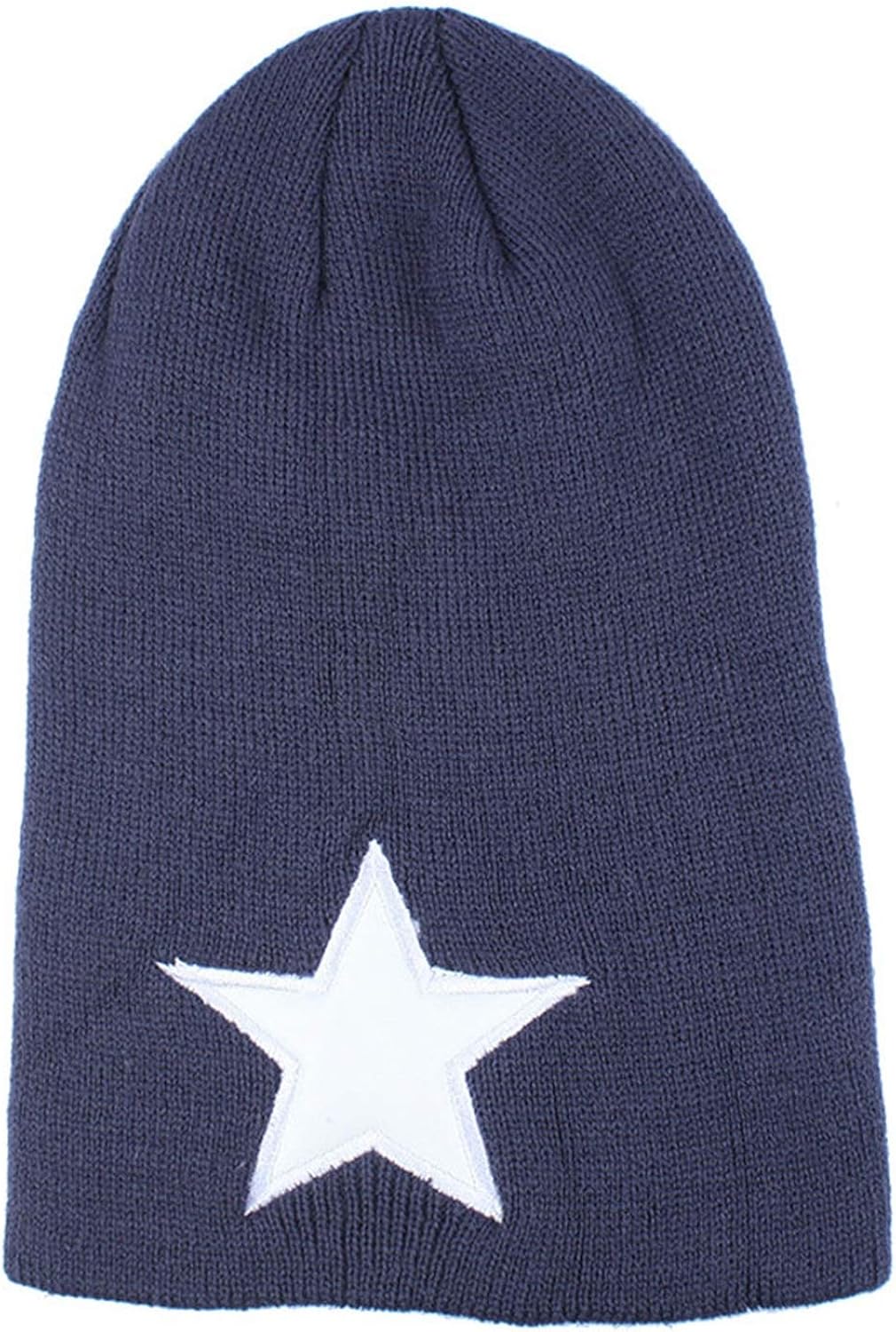 Unisex Hats Five-Pointed Star Wool Knit Hip-Hop Hat Cap Beanies for Men Women Lovers