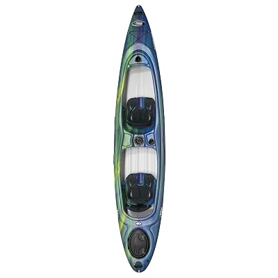 Pelican Argo 136XP - Sit in Tandem Kayak - Iris - Patented Ram-X™ Material - Lightweight Stable - 13 ft