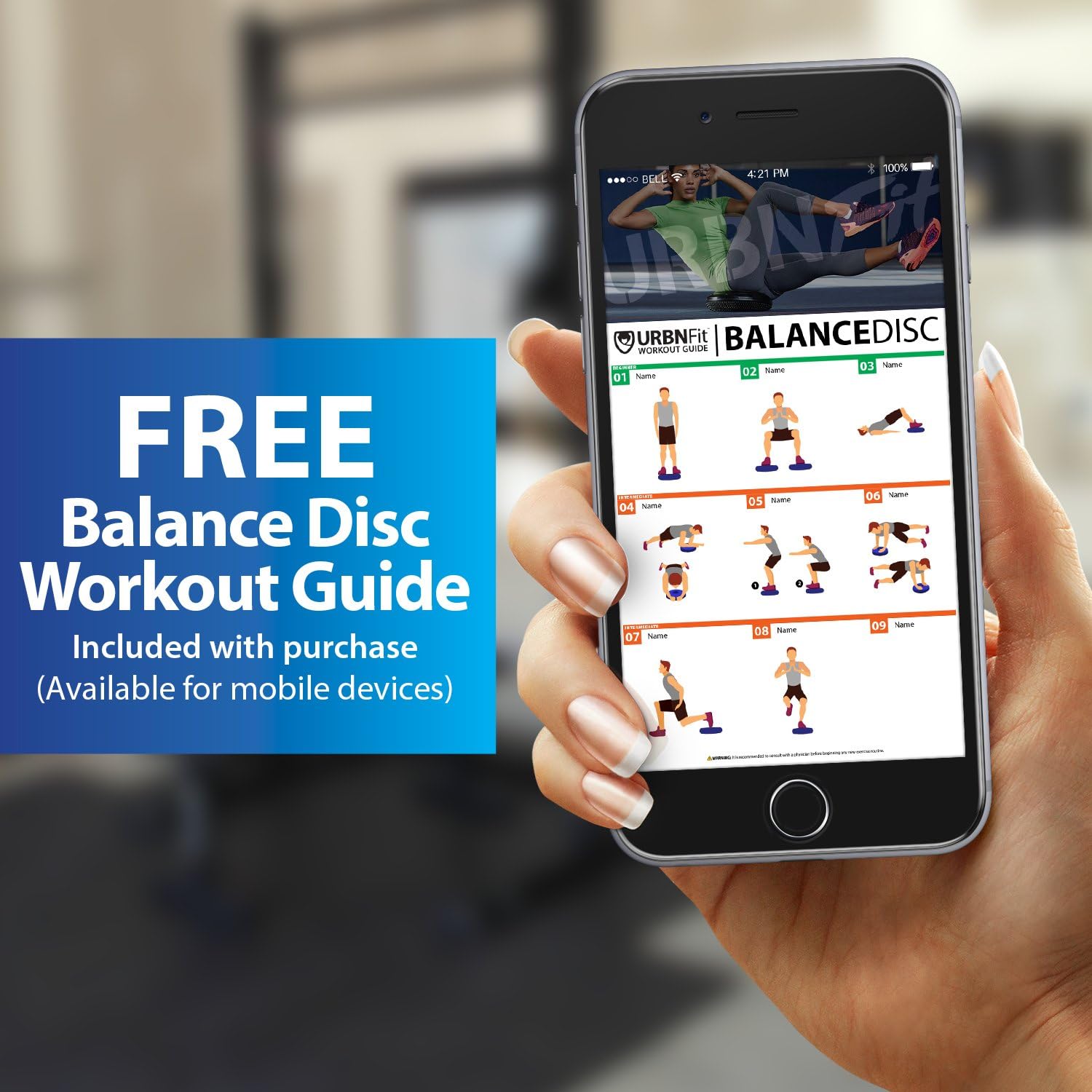 Balance Disc-Stability Wobble Cushion-Lumbar Support For Desk and Office Chair, Lower Back Pain Relief and Support-Kid’s Wiggle Seat For Classrooms-Home Gym Workout Equipment - Pump Included (Silver) : Sports & Outdoors