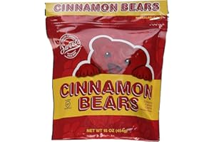 SWEET CANDY COMPANY Sweets Cinnamon Bears Candy, 16oz Resealable Bags (Pack of 2)