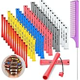 Willbond 72-Piece Hair Perm Rods Kits, Short Cold Wave Hair Rollers | Perm Curling Rod Set with Elastic Bands, Pintail Comb, in 6 Diameter Sizes, for Short Hair Hairdressing, Home and Salon Use