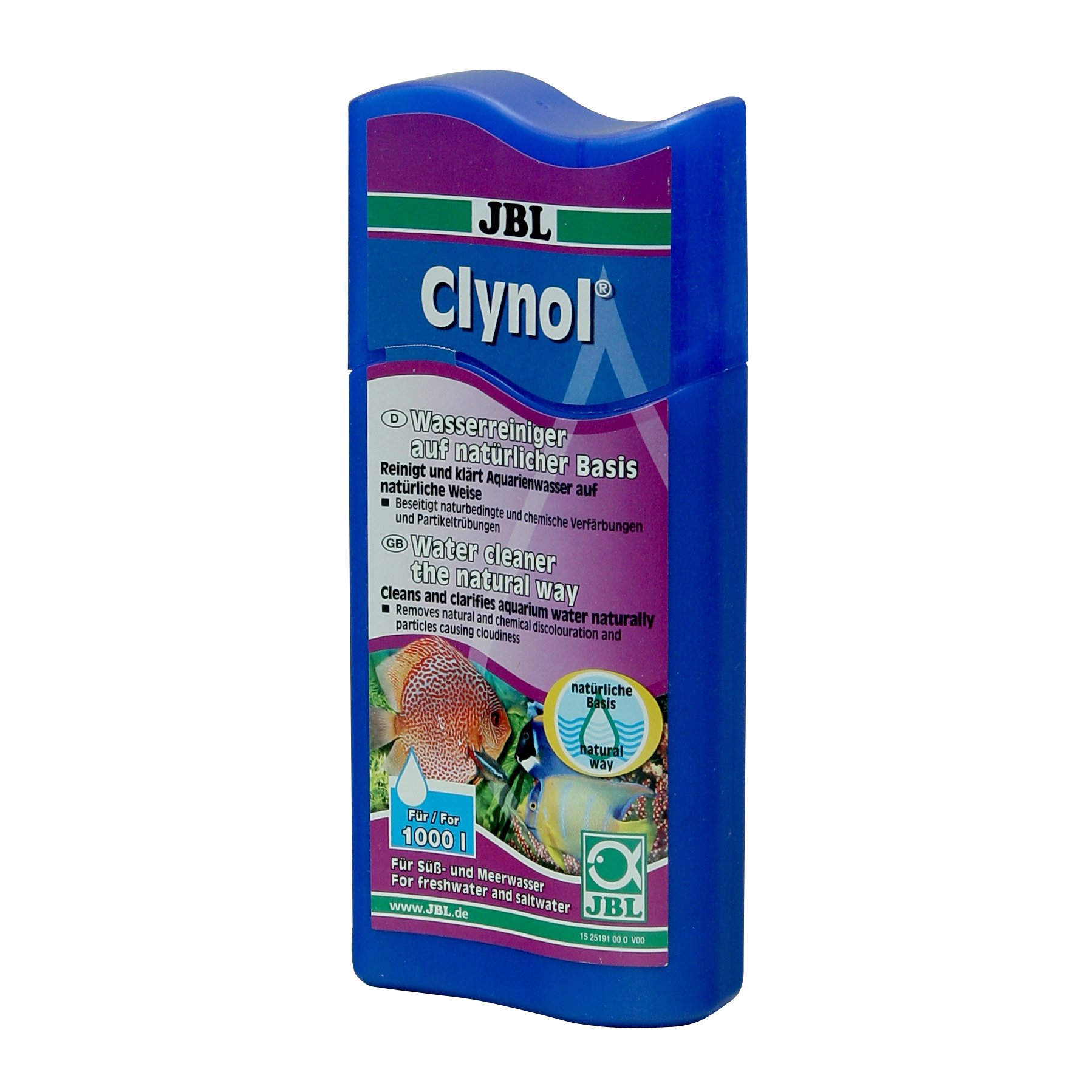 JBL Clynol 100 ml, Water conditioner for cleaning and clarifying fresh and saltwater aquariums