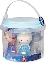 Disney Store Frozen Bath Toy Set Five Dolls Anna Elsa Olaf Sven Kristoff Bucket view 6