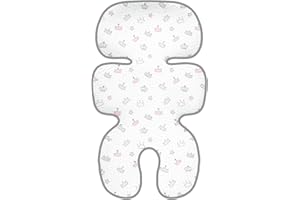 Manito Clean Basic 3D Mesh Seat Pad/Cushion/Liner for Stroller and Car Seat (Tiara Pink)