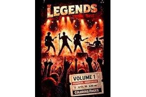Legends Volume One: Rock and Roll Coloring Book