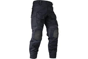 OCANXUE Men’s Tactical Pants with Knee Pads Camo Cargo Pants Waterproof Hiking Pants 10 Pockets
