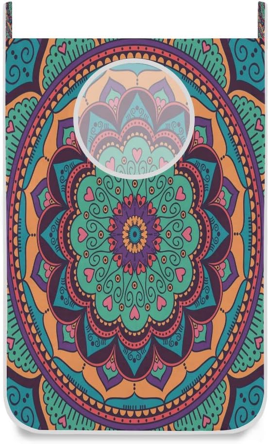 Amazon.de: Grüner Mandala-Wäschekorb zum Aufhängen, für schmutzige