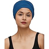 SAKUCHI Chemo Hats Solid Sleep Cap Women's Bamboo Soft Headwear Cancer Cap Chemo Headwear Women