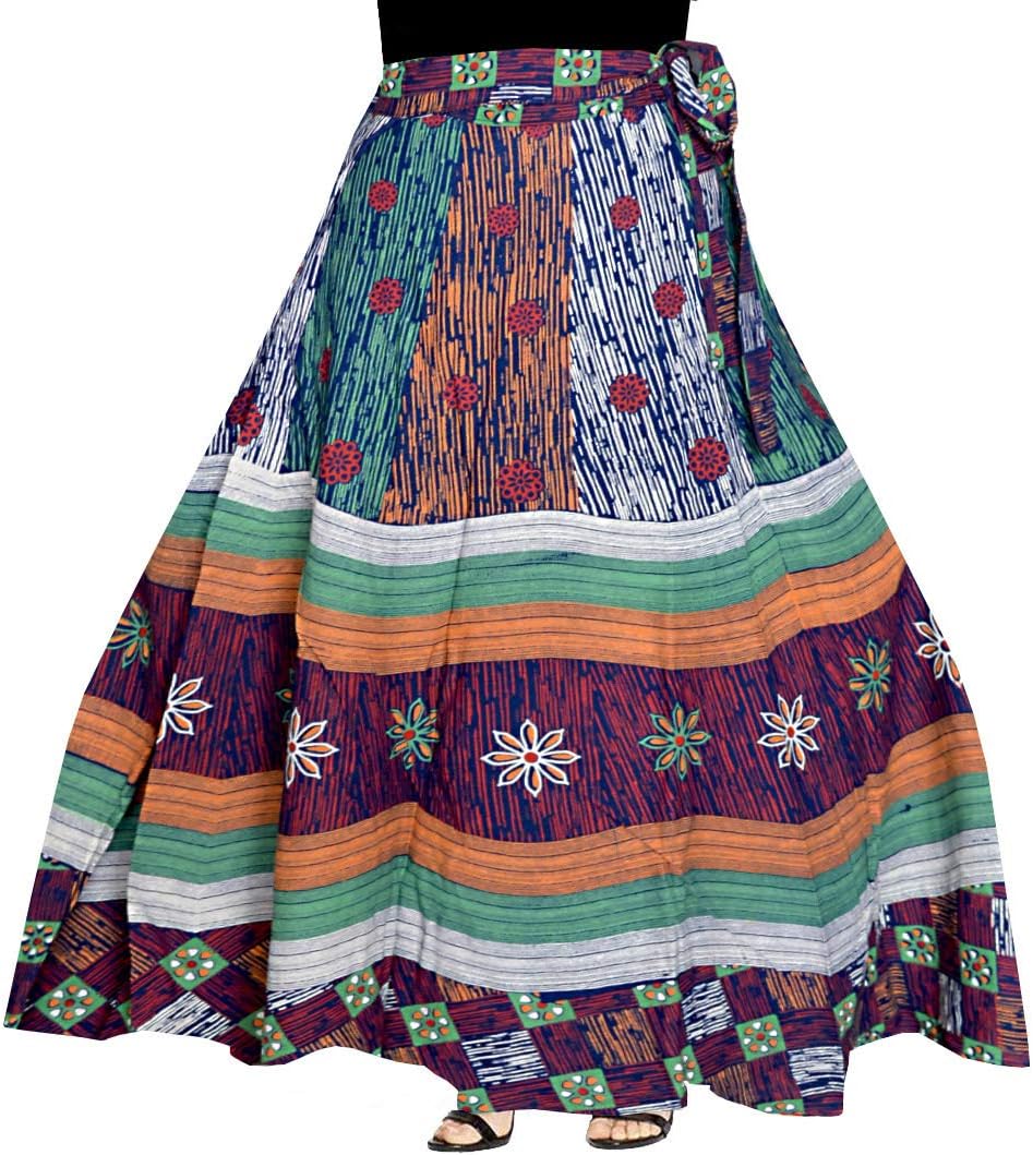 jwf Women Maxi Skirt (SSK_032_Multicolored_Free Size)