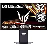 LG Ultragear GX8 32�� OLED 4K UHD Gaming Monitor 32GX850A Dual-Mode UHD 165Hz/FHD 330Hz 0.03ms GtG HDR True Black 400 G-SYNC C