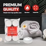 Price's Maxi Tealights 12 Pack Unscented 10 Hour Burn Time White Wax view 5