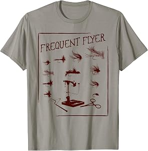 Fly Fishing Tying Funny Fisherman Christmas Fathers Day Gift Short Sleeve T-Shirt