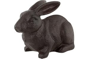 Rabbit Statue Bookends, Vintage Cast Iron Rabbit Shape Book Ends for Heavy Books, Home Library Office Shelf Decoration, Garde