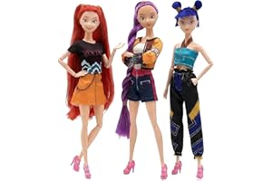 CEFOUST 3-Pack Kpop Demon Hunters Toys Action Dolls Set, 11.5-inch Poseable Character Figurines Action Figures Merch, Collectible Toys for Kids & Teen Girls, for Grandkids & Stocking Stuffers