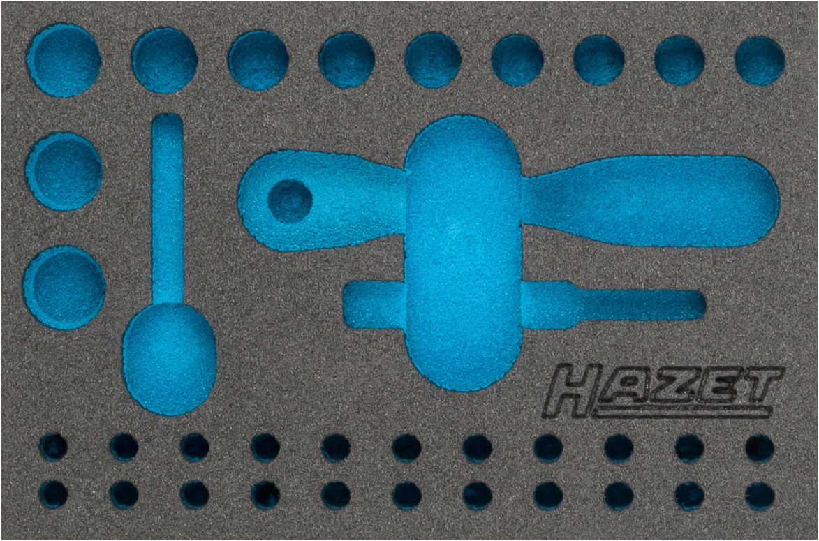 HAZET 163-341L 2-Component Soft Foam Insert - Multi-Colour