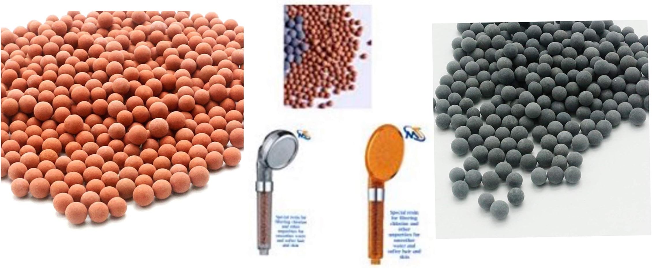 HOUSLER Ionic Filters Refill.Function Filter Bead Replacement For Shower head (X2 SET)