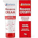 Grahams Natural Rosacea Treatment for Face Redness Moisturizer - Clinically Proven Anti Redness Face Cream to Soothe & Reduce Flare Ups - Natural, Hypoallergenic, Steroid-Free (2.64 fl oz)