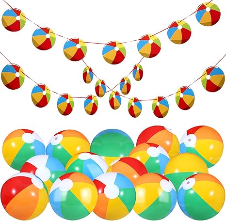 beach ball garland