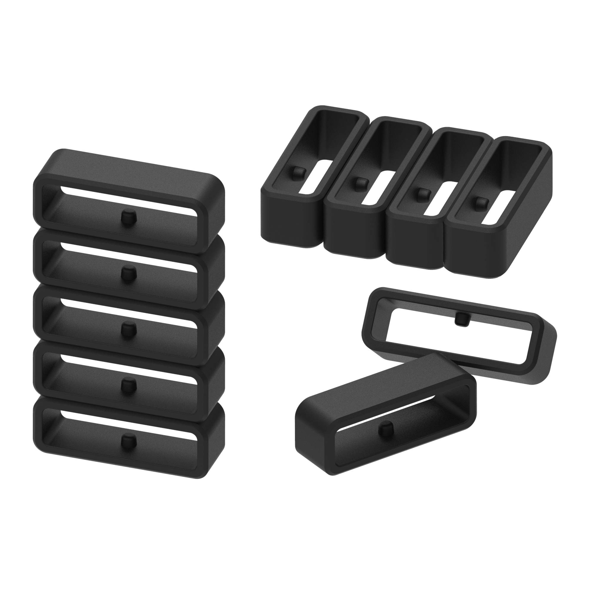 Ruentech Lock Ring Compatible with Garmin Forerunner 235 / 735Xt Watchband, Silicone Watch Bands Secure Loop for Forerunner 235 / 735Xt GPS Watch Band Accessory Wristband