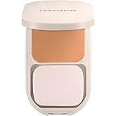 Laura Mercier Real Flawless Feather Matte Powder Foundation, Sheer to Medium Coverage, 16 HR Fade-Proof Wear, Hydration & Shine Control, Weightless Face Powder Compact, Hyaluronic Acid Infused