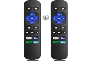 ZIIMOTING 【Pack of 2】 New Replacement Remote for All Roku-Box,Compatible for All Roku Express,Premiere,1/2/3/4,HD,LT,XS,XD【Not for Stick and TV】