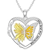 Flpruy Sterling Silver Penguins/Dolphin/Butterfly/Hummingbird/Mountain/Dragonfly/BFF/Sloth/Skull/Pumpkin/Baptism Gifts Necklace Christmas Birthday Anniversary Jewelry Gift for Women