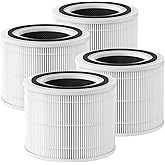 Air Filter Replacement Compatible with Puro 240 Air Purifier, 3-in-1 Filtration System Filter Replacement, HP-14 with Activated Carbon Filter, 4-Pack