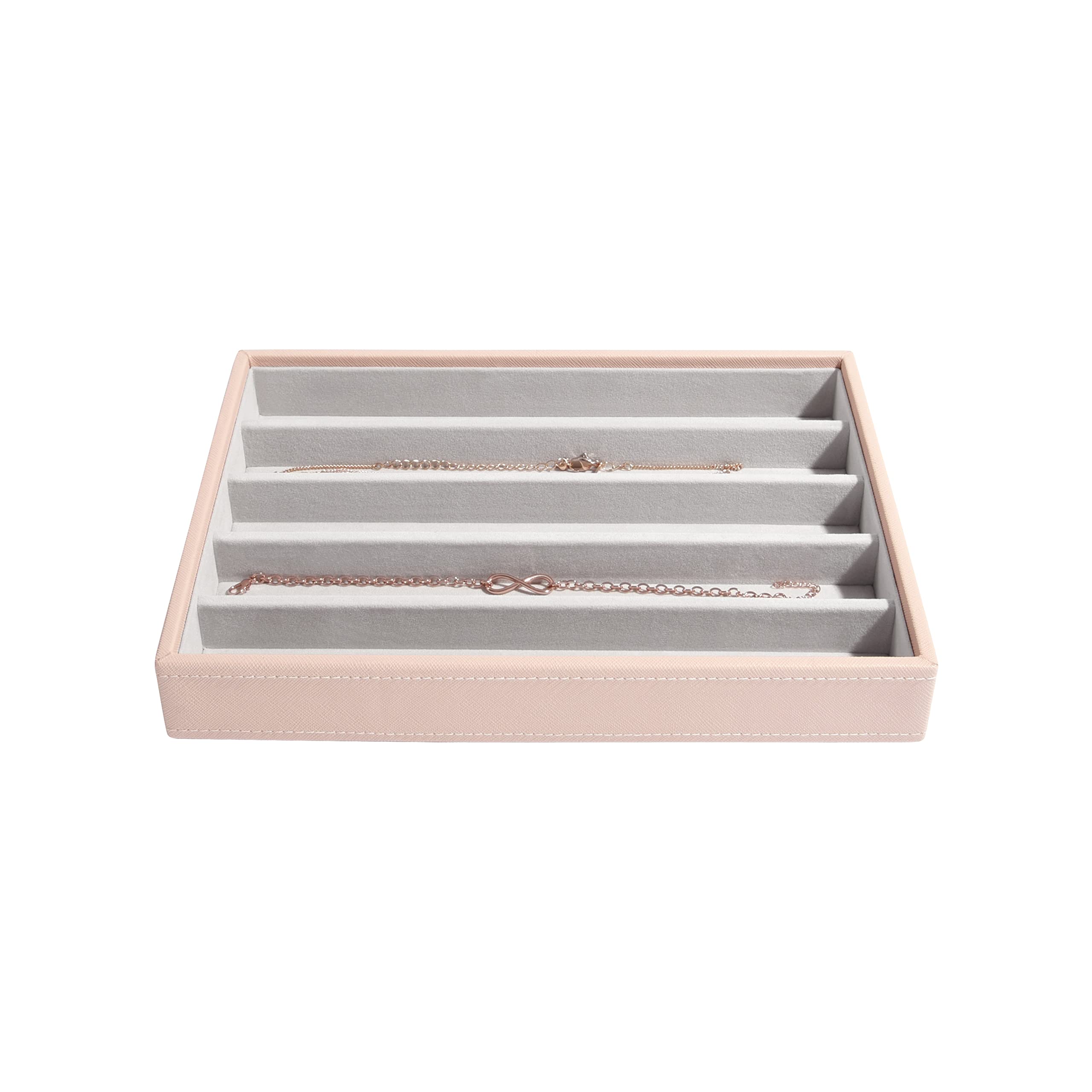 Stackers Blush Pink Classic Medium Jewellery Box Necklace Layer