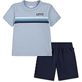 Levi's Boys' and Baby Graphic T-Shirt and Shorts 2-Piece Outfit Set