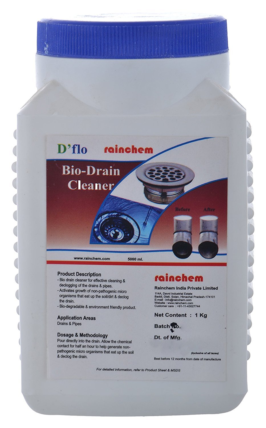 Rainchem BioDrain Cleaner Powder for Effective Cleaning & Declogging