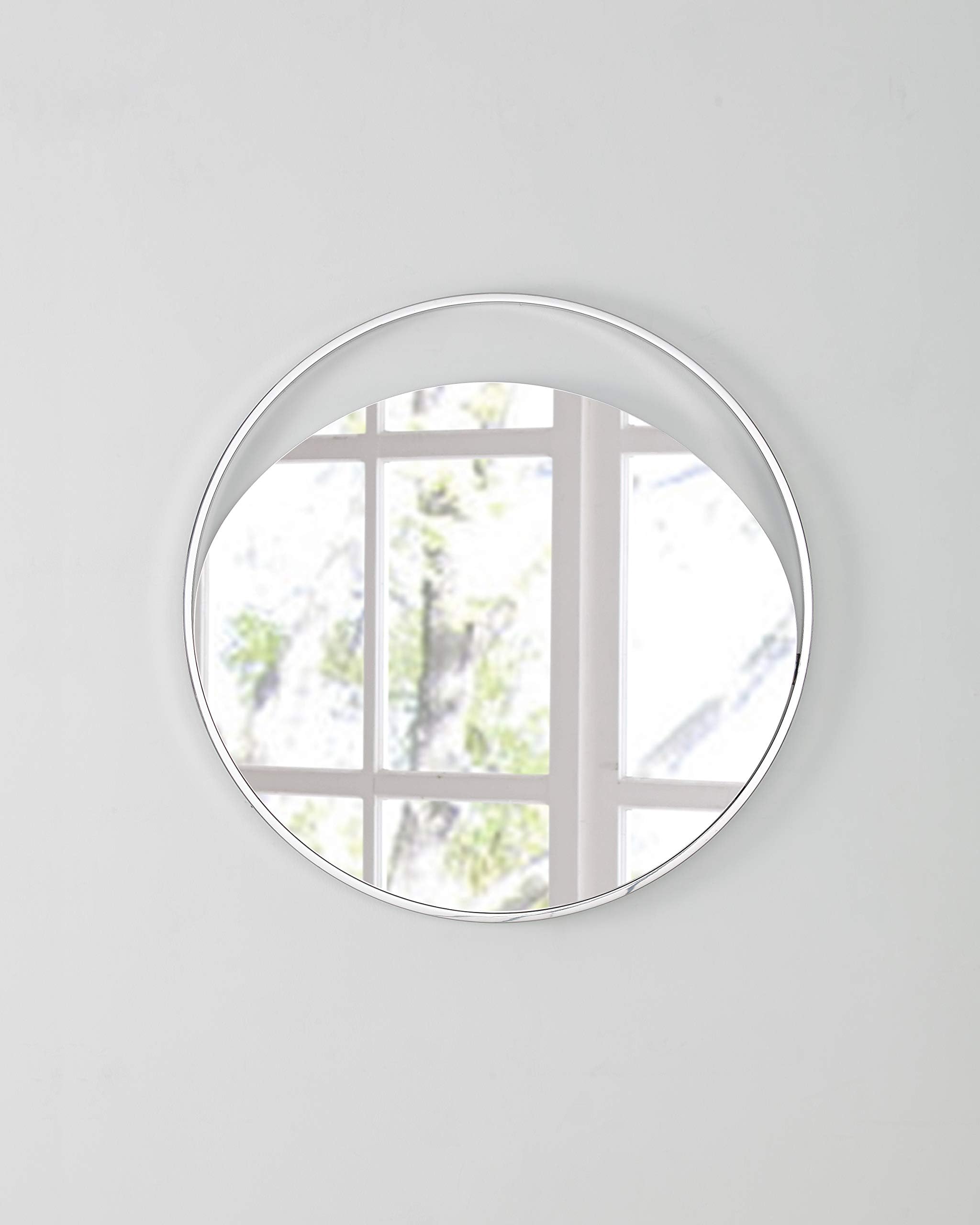 Whiteline Modern Living Contemporary Modern Occasional Wall Mirror White
