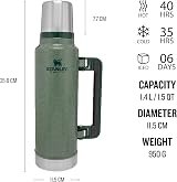 Stanley Classic Legendary Thermal Flask 1.4L Keeps Hot Cold Leakproof view 2