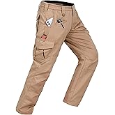 CNBQDD Mens Work Pants Cargo Tactical Construction for Men Ripstop Waterproof Lightweight Outdoor Hiking with Pockets