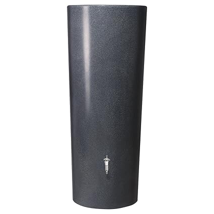 STONE 2in1 Regenspeicher 350 L, lava mit integrierter Pflanzschale