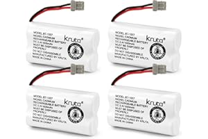 Kruta BT-1007 2.4V 600mah Cordless Phone Battery Compatible with Uniden BT1007 BT904 BT-904 BT1015 BT-1015 BBTY0651101 BBTY04