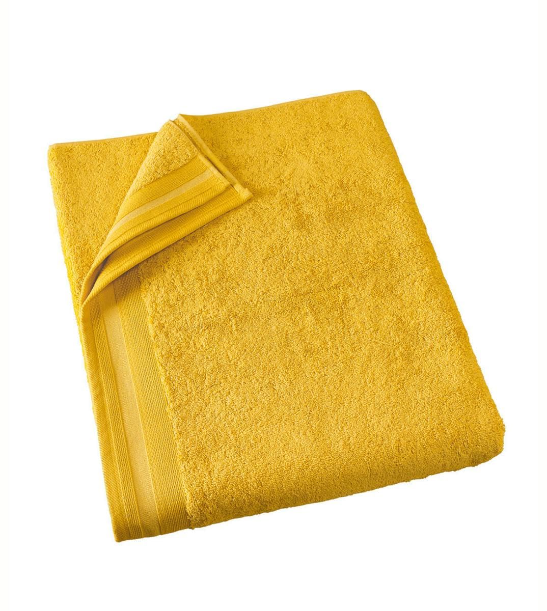 De Witte Lietaer Contessa Luxe Cotton Bath Towel, 100 x 150 cm, Ochre