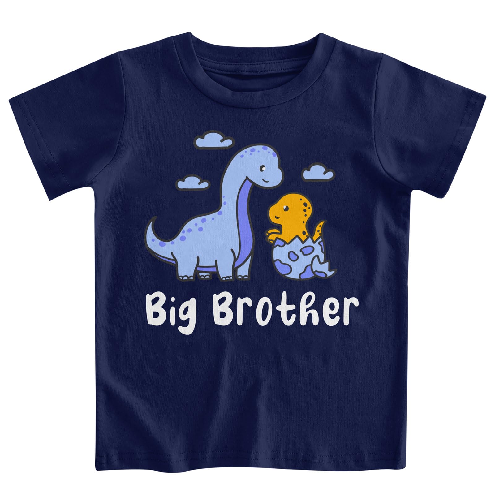 Photo 1 of Funnycokid Big Brother Shirt 4T 3T Dinosaur Boys Promoted to Big Brother T-Shirt Blue Size 4 Pregnancy Announcement Gifts for Boys