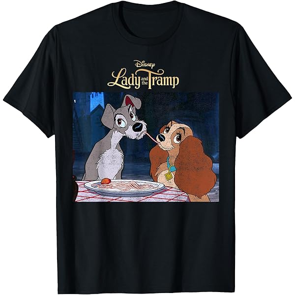 Amazon.com: Disney Lady and The Tramp Dogs T-Shirt : Clothing
