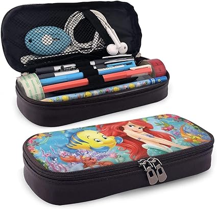 Amazon Maxpowerful リトルマーメイド アリエル ペンケース 可愛い 大容量 筆箱 小物整理 ペンポーチ 防水 収納ケース 軽量 携帯便利 男女兼用 文具収納筆袋 収化粧ポーチ 耐久性 子供文具収納 プレゼント 大容量 おしゃれ 多機能ポーチ ギフト 入園 入学 文房具