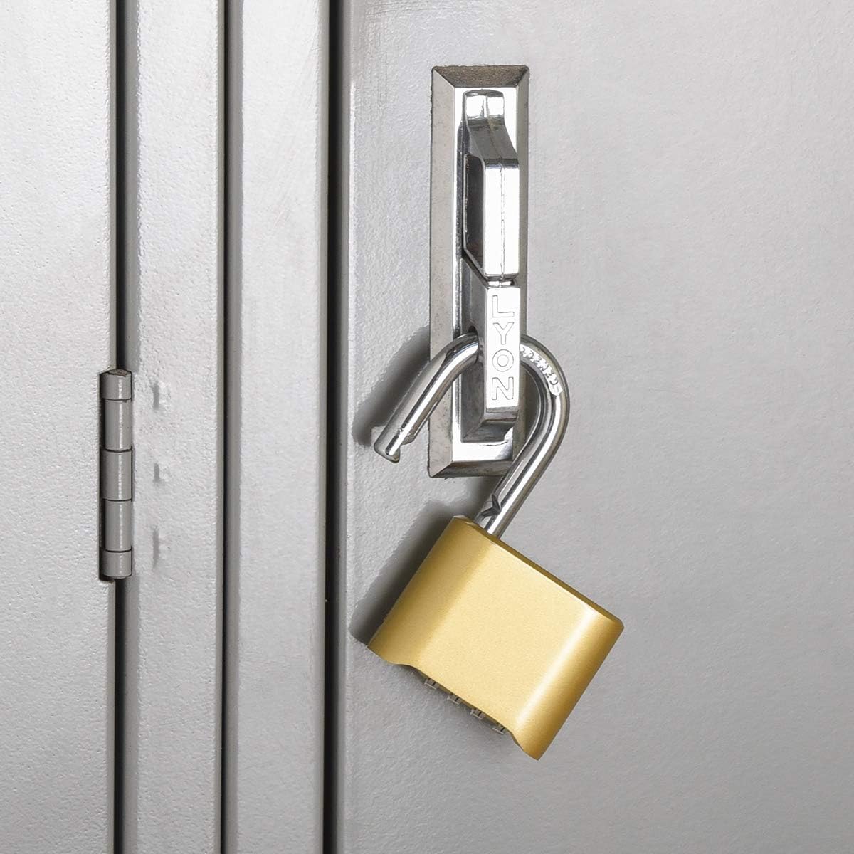 Basics 2-inch 4-Digit Combination Padlock, Gold, 1-Pack - - 