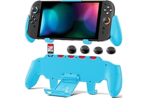 OIVO Grip Compatible with Nintendo Switch 2, Switch 2 Ergonomic Grip Case with Adjustable Stand, Comfort Game Accessories wit